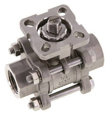 G1/2'' 2-Way Stainless Steel Ball Valve 3-Piece Full Bore ISO-Top - BL2SA3