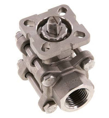 G1/2'' 2-Way Stainless Steel Ball Valve 3-Piece Full Bore ISO-Top - BL2SA3