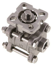 G1/4'' 2-Way Stainless Steel Ball Valve 3-Piece Full Bore ISO-Top - BL2SA3