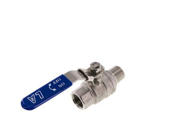 Male To Female R/Rp 1/2 inch PN 63 2-Way Stainless Steel Ball Valve