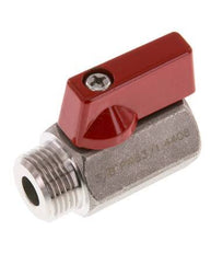 Male To Female G 3/8 inch 2-Way Stainless Steel Mini Ball Valve 63 Bar