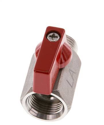 Male To Female G 3/8 inch 2-Way Stainless Steel Mini Ball Valve 63 Bar