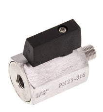 Male To Female G 1/8 inch 2-Way Stainless Steel Mini Ball Valve 25 Bar