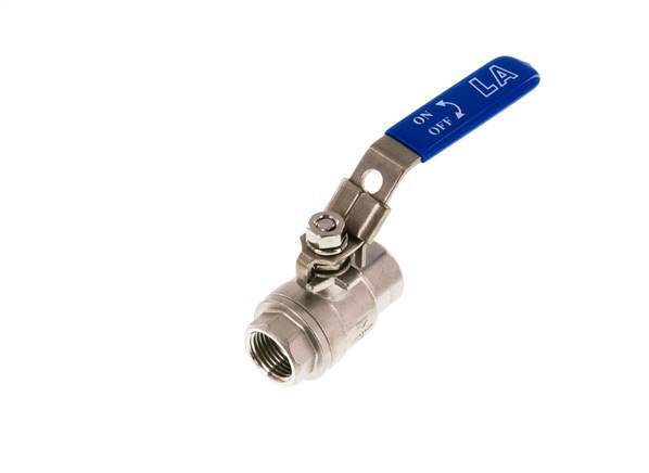 G1/2'' 2-Way Ball Valve Stainless Steel PTFE 63 bar - BL2SM