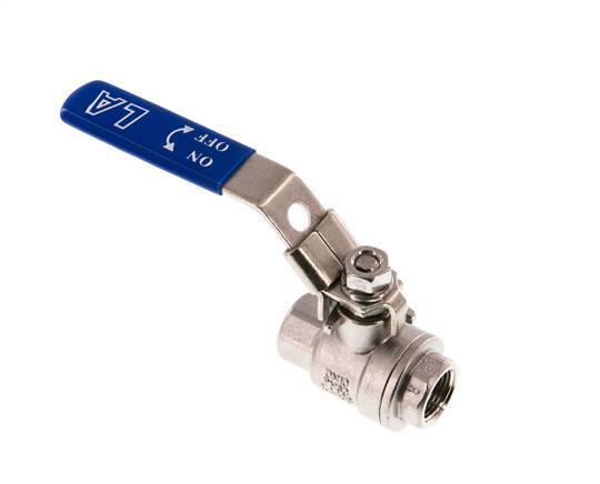 G1/4'' 2-Way Ball Valve Stainless Steel PTFE 63 bar - BL2SM