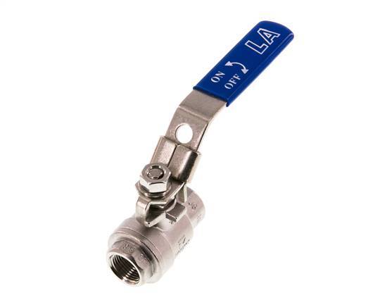 G1/4'' 2-Way Ball Valve Stainless Steel PTFE 63 bar - BL2SM