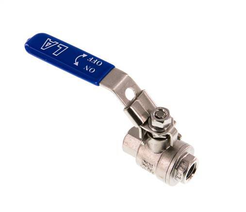 G3/8'' 2-Way Ball Valve Stainless Steel PTFE 63 bar - BL2SM