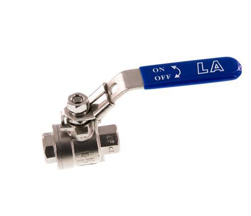 G3/8'' 2-Way Ball Valve Stainless Steel PTFE 63 bar - BL2SM