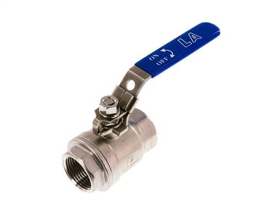 G1'' 2-Way Ball Valve Stainless Steel PTFE 63 bar - BL2SM