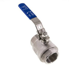 G1-1/2'' 2-Way Ball Valve Stainless Steel PTFE 63 bar - BL2SM