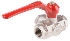 G2-1/2'' 3-way L-port Ball Valve Brass PTFE/NBR 20 bar - BL3BM