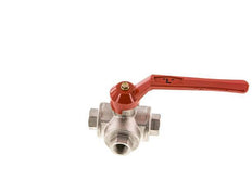 G3/8'' 3-way L-port Ball Valve Brass PTFE/NBR 55 bar - BL3BM