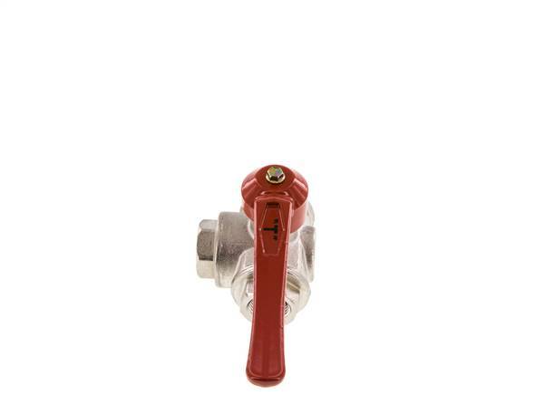 G1/2'' 3-way T-port Ball Valve Brass PTFE/NBR 50 bar - BL3BM
