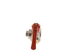 G1/4'' 3-way T-port Ball Valve Brass PTFE/NBR 55 bar - BL3BM