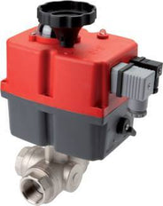 G1/2'' T-port 24-240V AC/DC Fail-Safe 3-Way Stainless steel Ball valve