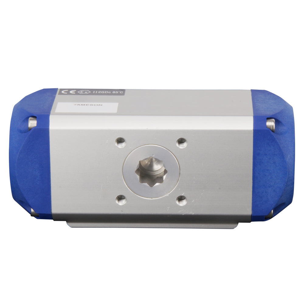 G1-1/4'' 3-Way T-port Stainless Steel Pneumatic Ball Valve Spring Open - BL3SA
