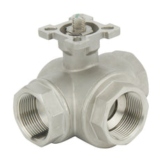 G2-1/2'' 3-Way T-port Stainless Steel Pneumatic Ball Valve Spring Open - BL3SA