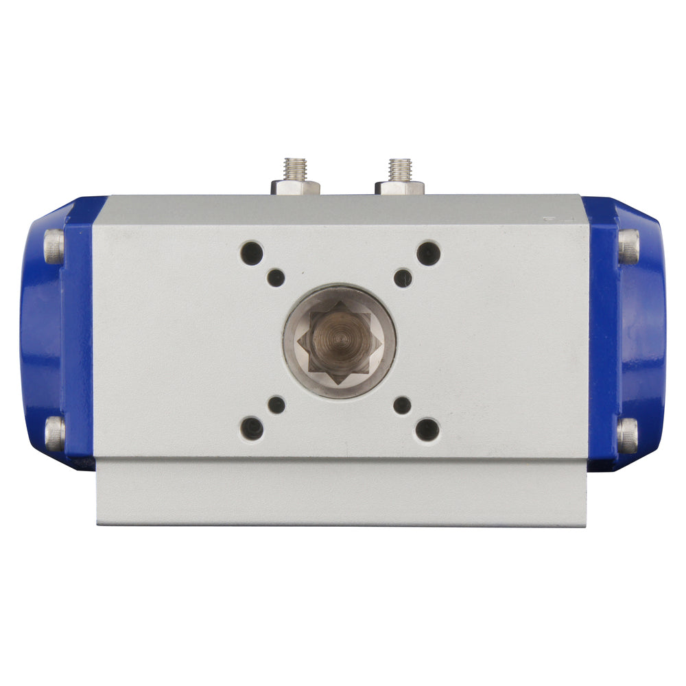 G4'' 3-Way T-port Stainless Steel Pneumatic Ball Valve Spring Closed - BL3SA