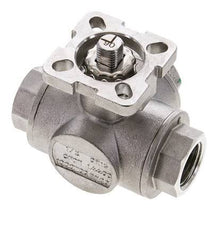 G1/2'' L-port 3-Way Stainless Steel Ball Valve ISO-Top 63bar - BL3SA