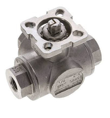 G1/4'' L-port 3-Way Stainless Steel Ball Valve ISO-Top 63bar - BL3SA