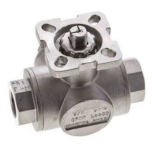 G3/8'' L-port 3-Way Stainless Steel Ball Valve ISO-Top 63bar - BL3SA
