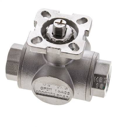 G1/2'' T-port 3-Way Stainless Steel Ball Valve ISO-Top 63bar - BL3SA