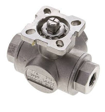 G1/4'' T-port 3-Way Stainless Steel Ball Valve ISO-Top 63bar - BL3SA