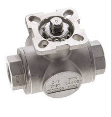 G3/8'' T-port 3-Way Stainless Steel Ball Valve ISO-Top 63bar - BL3SA