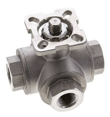 G3/8'' T-port 3-Way Stainless Steel Ball Valve ISO-Top 63bar - BL3SA