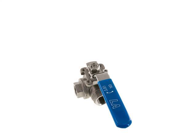 G 1/2 inch 3-Way L-port Stainless Steel Ball Valve