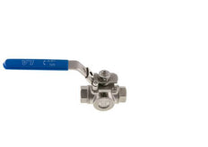 G 1/4 inch 3-Way L-port Stainless Steel Ball Valve