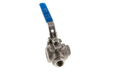 G 3/4 inch 3-Way L-port Stainless Steel Ball Valve