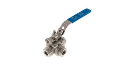 G 3/8 inch 3-Way L-port Stainless Steel Ball Valve