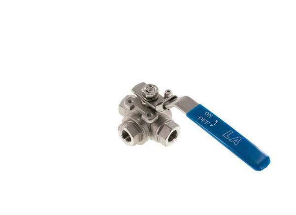 G 3/8 inch 3-Way L-port Stainless Steel Ball Valve