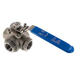 G 3/8 inch 3-Way T-port Stainless Steel Ball Valve