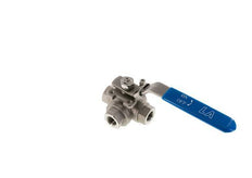 G 3/8 inch 3-Way T-port Stainless Steel Ball Valve