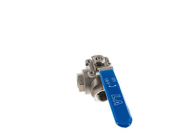G 1 inch 3-Way T-port Stainless Steel Ball Valve