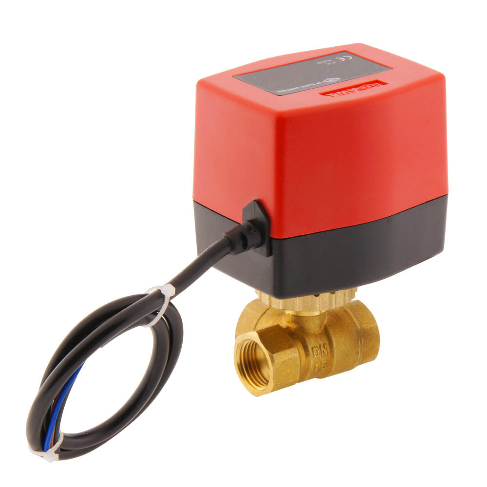 Electrical Ball Valve BW3 1/2'' 3-way 120V AC relay