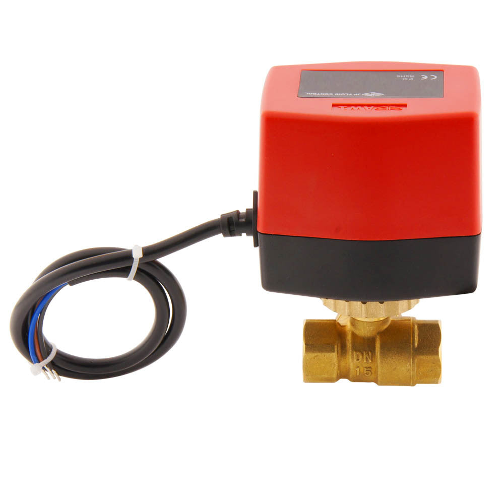 Electrical Ball Valve BW3 1/2'' 3-way 120V AC relay