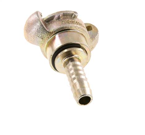 Hierro fundido DN 10 DIN 3489 Acoplamiento de garras giratorias 13 mm (1/2'') Lengüeta de manguera Rotativa