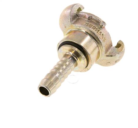 Hierro fundido DN 10 DIN 3489 Acoplamiento de garras giratorias 13 mm (1/2'') Lengüeta de manguera Rotativa