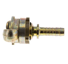 Acoplamiento de garras giratorias de hierro fundido DN 10 DIN 3238 Cuello de lengüeta de manguera de 13 mm (1/2'')