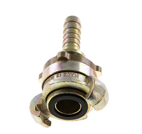 Acoplamiento de garras giratorias de hierro fundido DN 10 DIN 3238 Cuello de lengüeta de manguera de 13 mm (1/2'')
