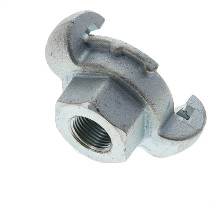 Hierro fundido DN 15 DIN 3489 Acoplamiento de garras giratorias Rp 3/8'' Hembra