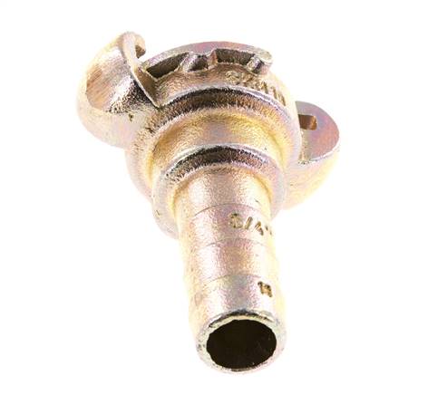 Hierro fundido DN 15 DIN 3489 Acoplamiento de garras giratorias 19 mm (3/4'') Lengüeta de manguera