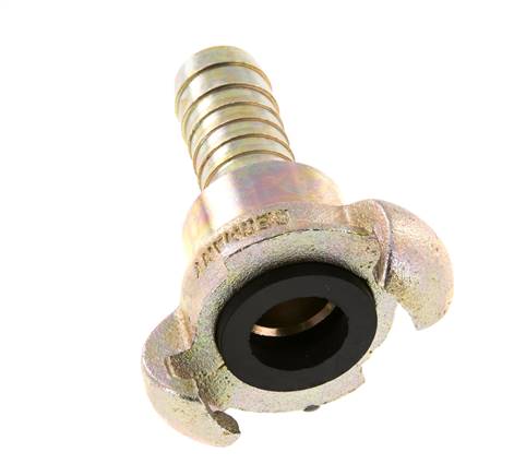 Hierro fundido DN 15 DIN 3489 Acoplamiento de garras giratorias 19 mm (3/4'') Lengüeta de manguera Rotativa
