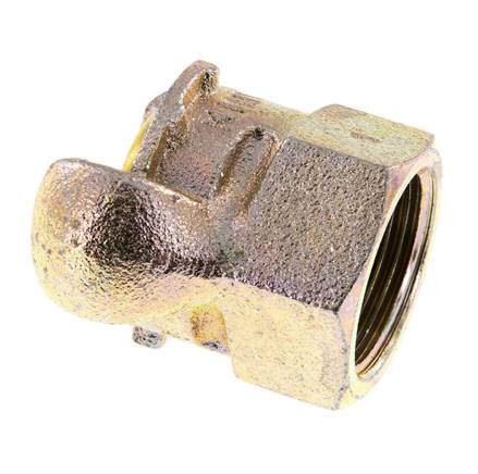 Hierro fundido DN 17 DIN 3489 Acoplamiento de garras giratorias Rp 1'' Hembra
