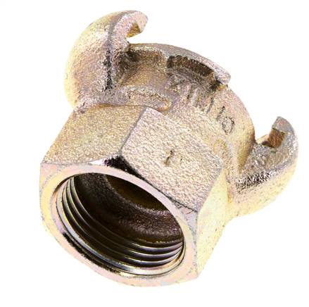 Hierro fundido DN 17 DIN 3489 Acoplamiento de garras giratorias Rp 1'' Hembra
