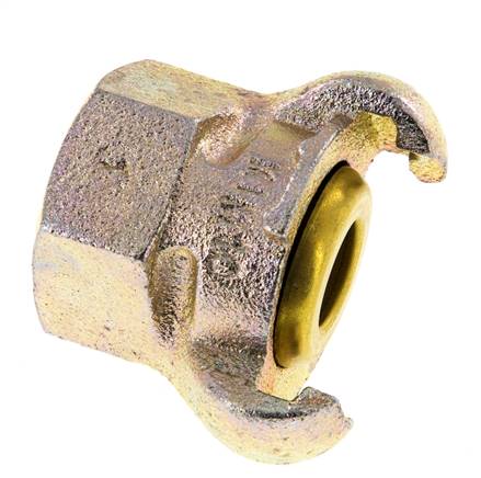 Hierro fundido DN 17 DIN 3489 Acoplamiento de garras giratorias Rp 1'' Hembra