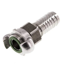Acoplamiento de garras giratorio de acero inoxidable DN 18 DIN 3238 Barra de manguera de 25 mm (1'')